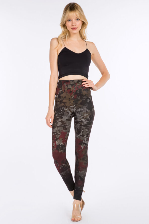 M. Rena Tummy Control Camouflage Leggings